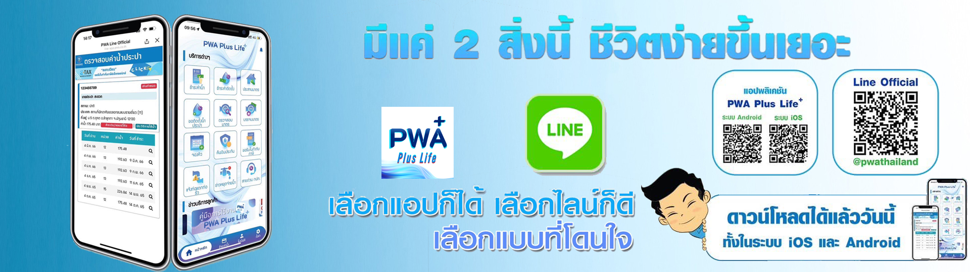 ชำระค่าน้ำประปาผ่านแอป